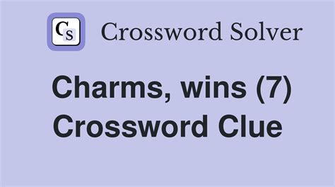 crossword clue charm